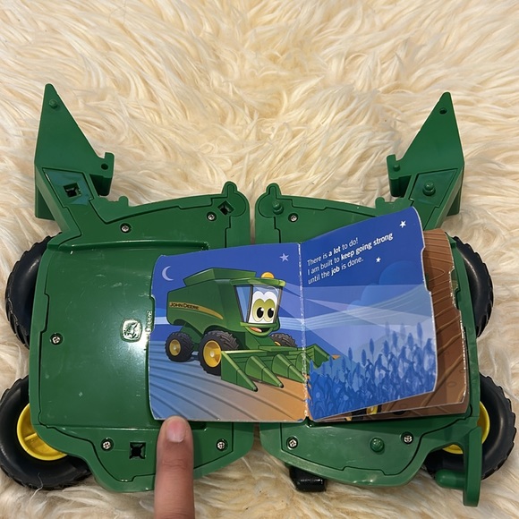 John Deere Green Tractor Toy and Book - Picture 6 of 7